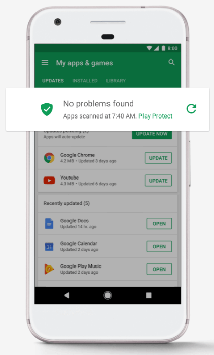 Антивирус Google Play Protect пропустил вирус с миллионами закачек