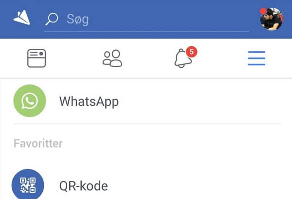 Фейсбук тестирует поддержку WhatsApp в приложении